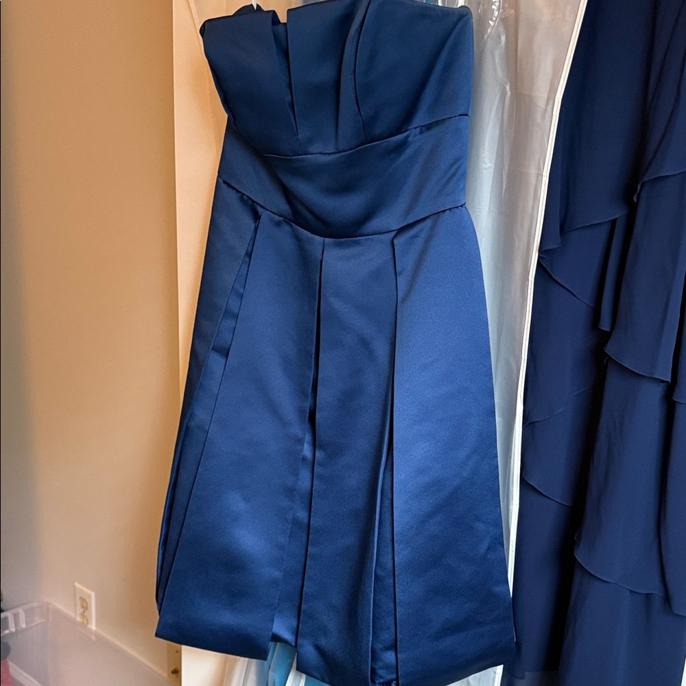 Bari Jay Midnight Blue Strapless Dress